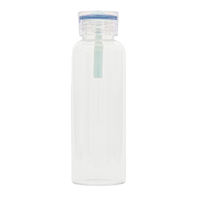 AZURE fľaša na pitie 500 ml zo skla, transparentná