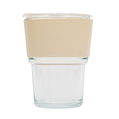 VIGO glass mug 350 ml, beige