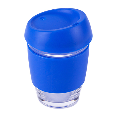 STYLISH glass cup 350 ml, blue