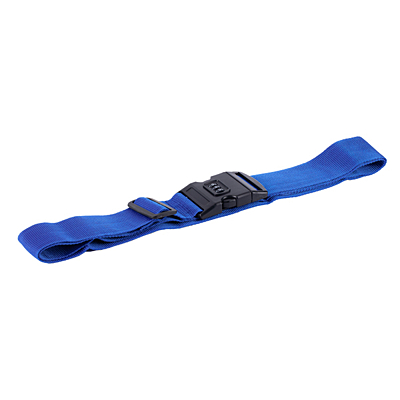SUITCASE TIGHT suitcase belt with lock, blue