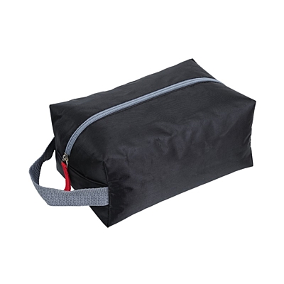 TRAVELBUDDY cosmetic bag,  black/grey