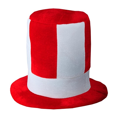 FAN'S TOP klobouk, bílá/červená