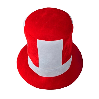 FAN'S TOP klobouk, bílá/červená