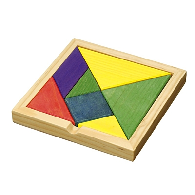 TANGRAM puzzle,  multicolor