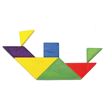 TANGRAM puzzle,  multicolor