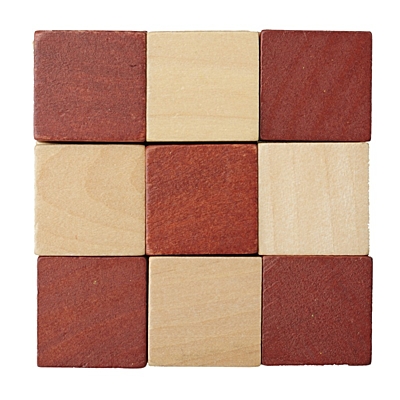 BRAIN puzzle,  brown/natural