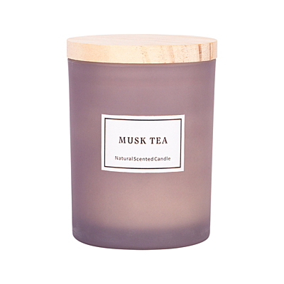 MUSK scented candle, grey