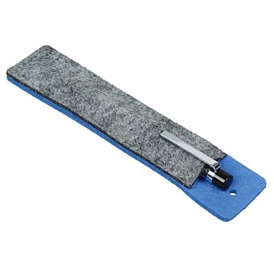 FELT pen case, blue/grey