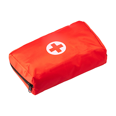 ENTIRE complete first aid kit, red