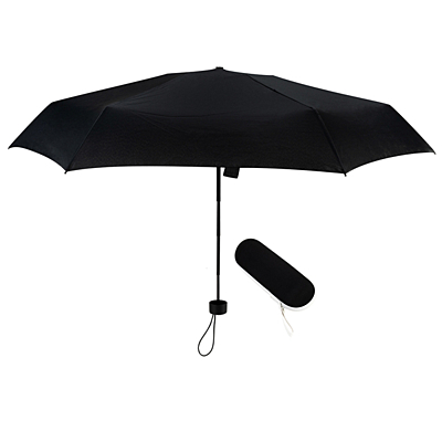 BANFF skladací dáždnik v obale, čierna
