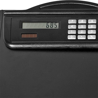 MEETINGMATE writing pad with calculator,  black