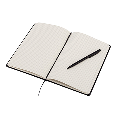 ABRANTES set of notebook and ballpoint pen