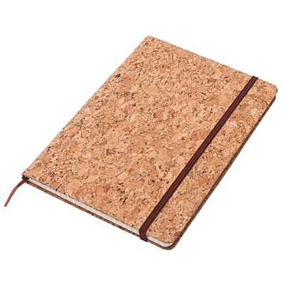 ROBLEDO notebook with squared pages 145x210 / 160 pages,  brown