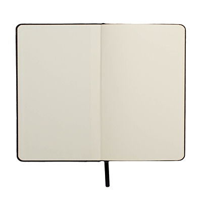 FORLI notebook with squared pages 130x210 / 160 pages,  black
