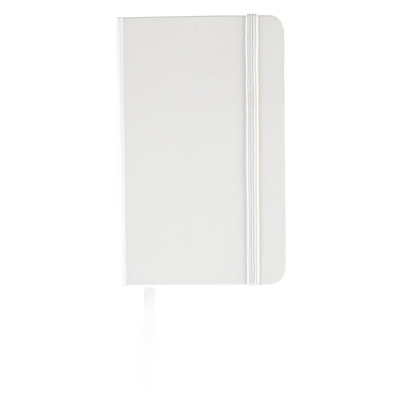 ALBACETE notebook with clean pages 130x210 / 160 pages,  white