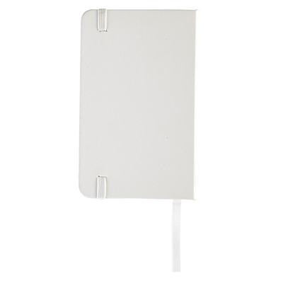 ALBACETE notebook with clean pages 130x210 / 160 pages,  white