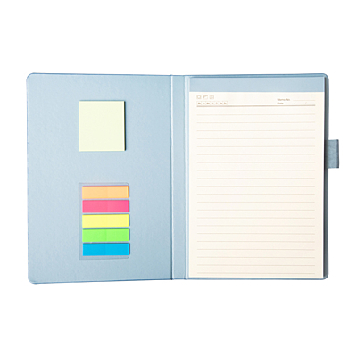SAVONA zápisník s odnímateľným magnetickým vreckom, modrá