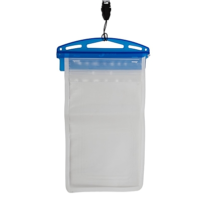 CRYSTAL waterproof phone case,  transparent/blue