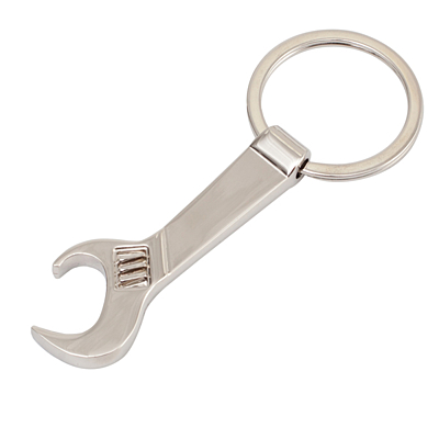 CLEF kovový přívěsek na klíče,  stříbrná