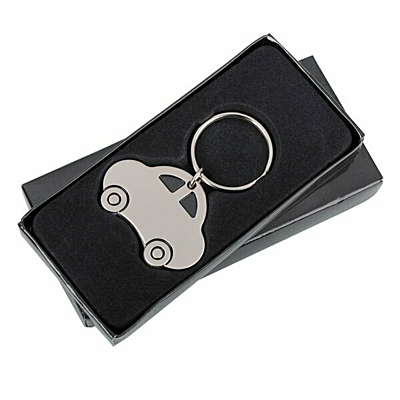 AUTO metal key ring,  silver