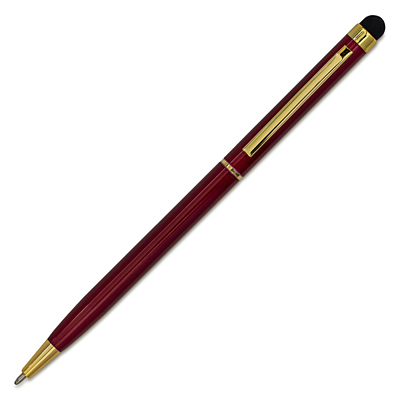 TOUCH TIP GOLD aluminum ballpoint pen with stylus