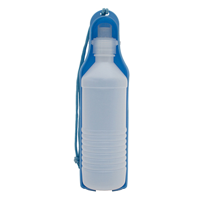 WALK DOG portable water bottle for dogs 500 ml,  light blue