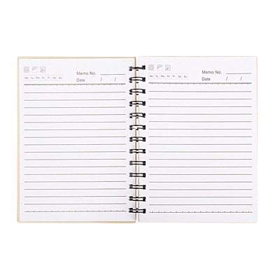 ATTRACT notebook with magnet, beige