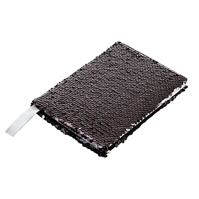 SEQUIN zápisník s linajkovými stranami, čierna