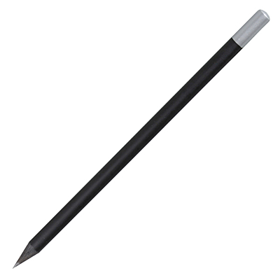 WOODEN SILVER pencil,  black