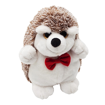 HEDGEHOG plush toy,  white/brown