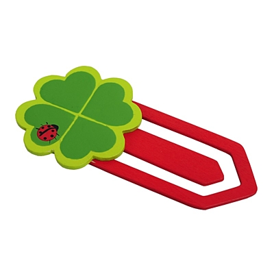 CLOVER BOOK bookmark,  red/green