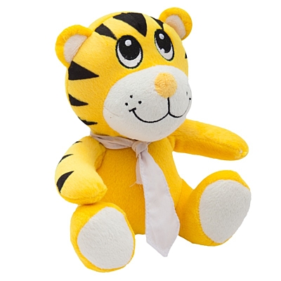 TIGER plush toy,  yellow
