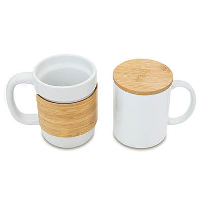 LUND ceramic mug, white