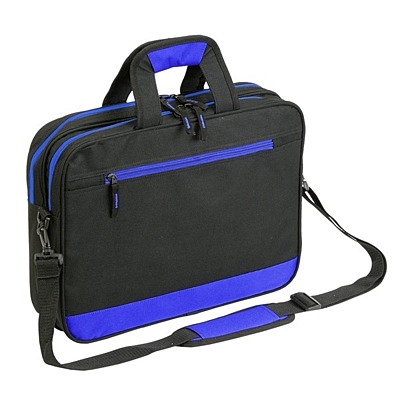 VITERBO document bag,  blue/black