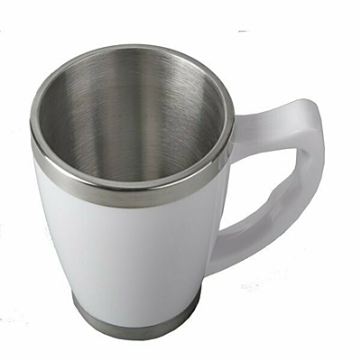 COPENHAGEN 380 ml insulated mug with Xmas motive, white