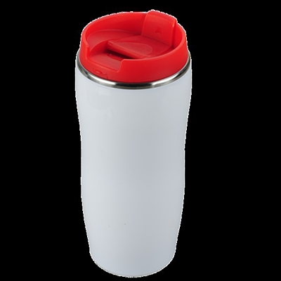 ASTANA 350 ml insulated mug with Xmas motive, red